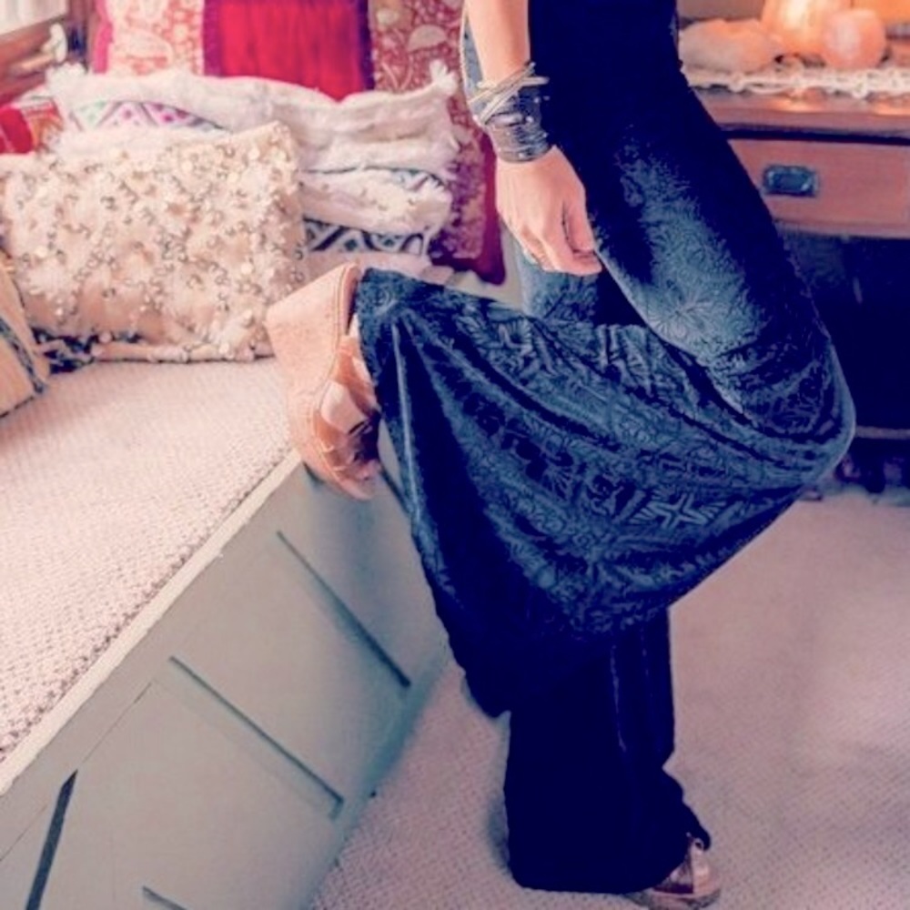 Rolls Coster Grey Crushed Velvet style Jumpsuit